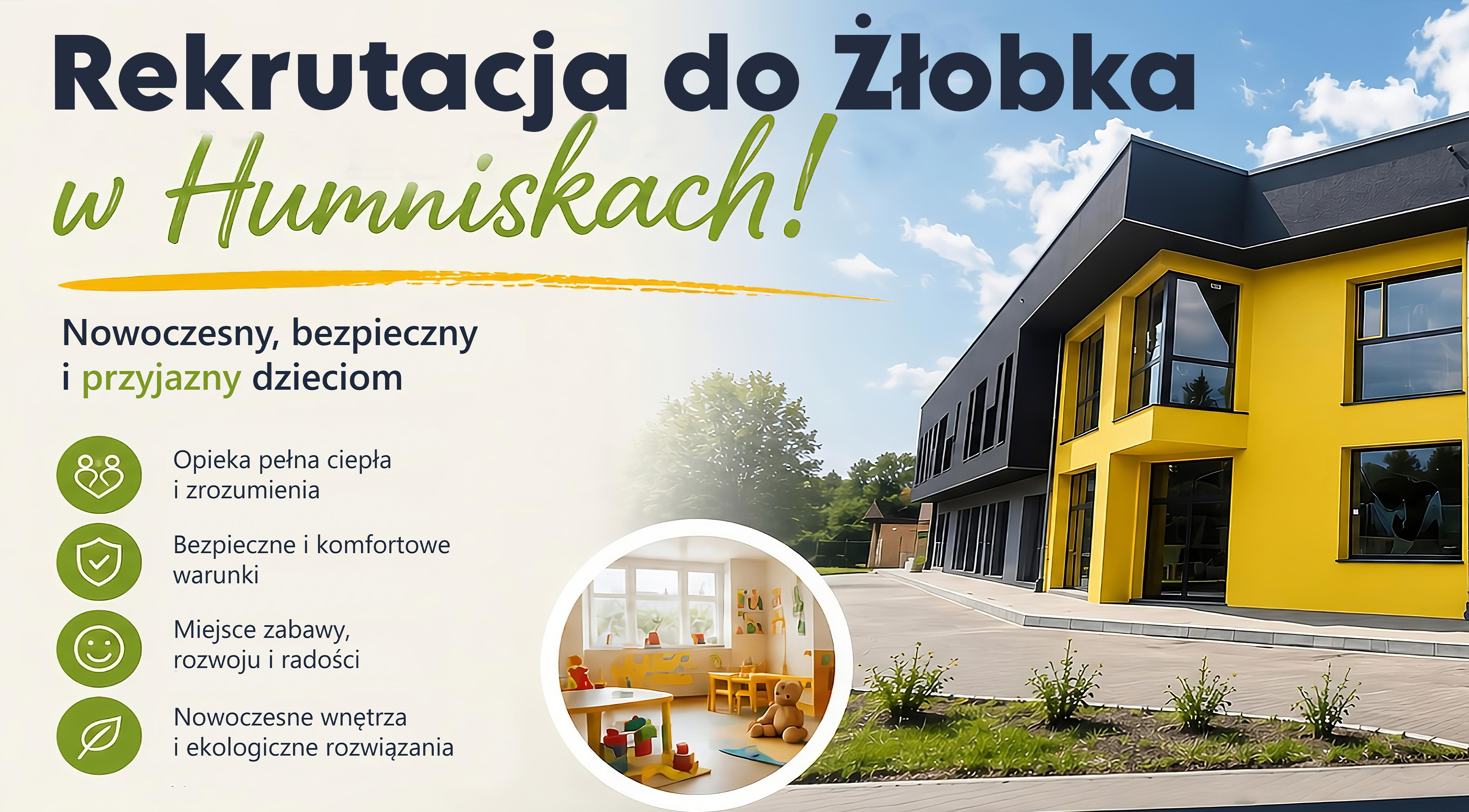 Rekrutacja do Żłobka Samorządowego oddział w Humniskach