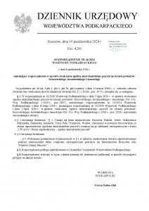 Rozporządzenie Wojewody Podkarpackiego w sprawie zwalczania zgnilca amerykańskiego pszczół