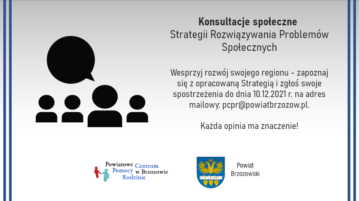 Konsultacje społeczne Strategii Rozwiązywania Problemów Społecznych