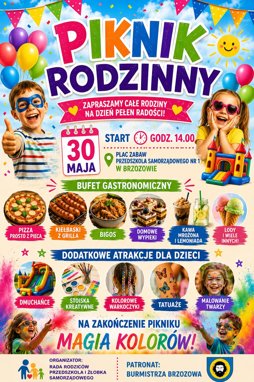Piknik Rodzinny w Przedszkolu Samorządowym nr 1 w Brzozowie 