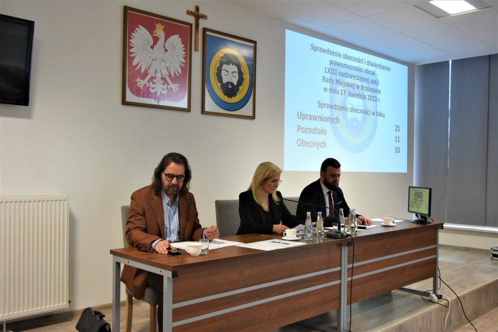 LXIII nadzwyczajna sesja Rady Miejskiej w Brzozowie