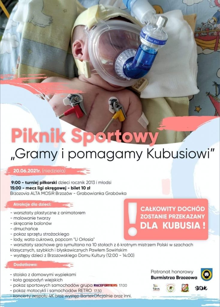 Piknik Sportowy „Gramy i pomagamy Kubusiowi” już 20 czerwca