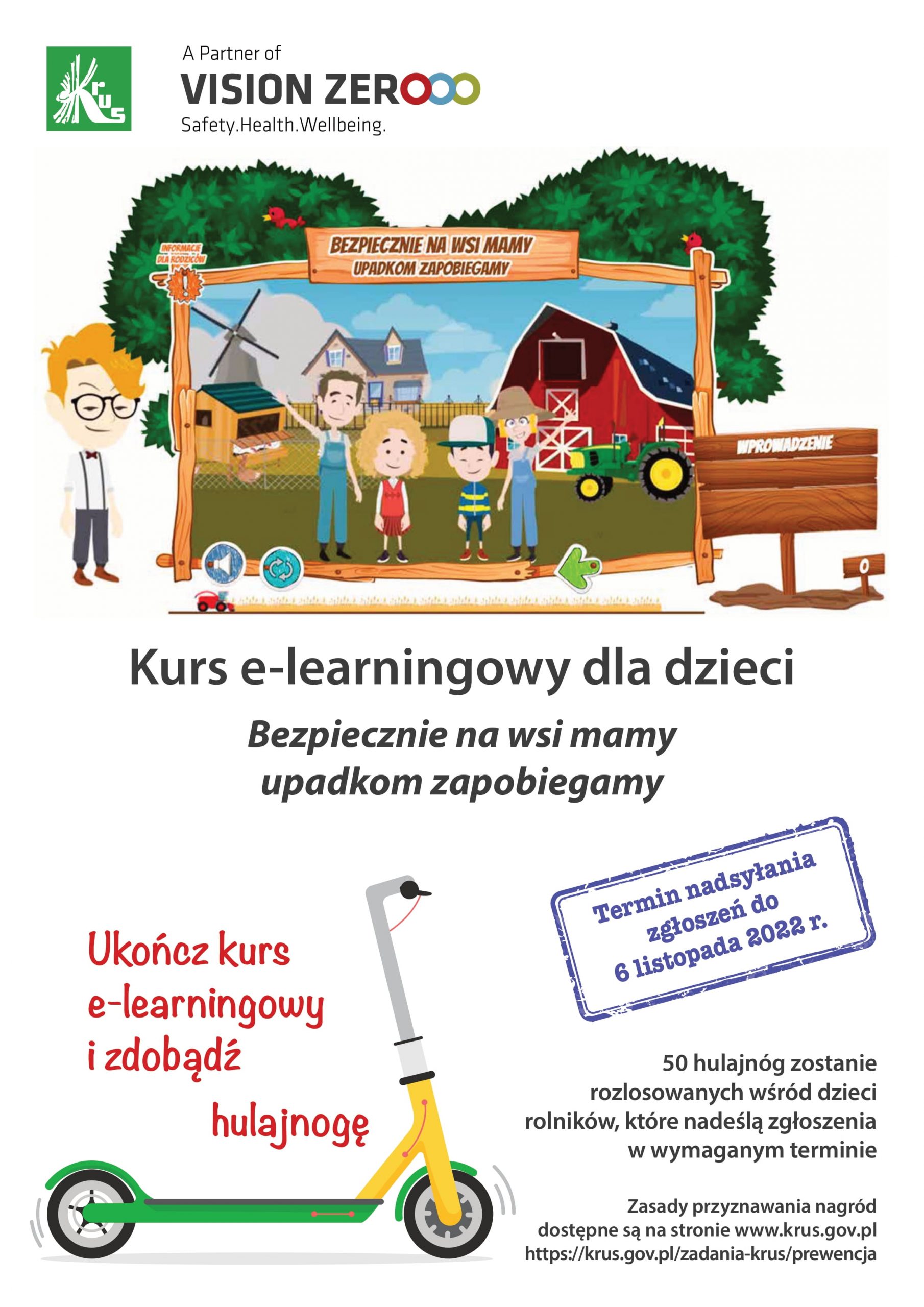 Kurs e-learningowy dla dzieci (KRUS)