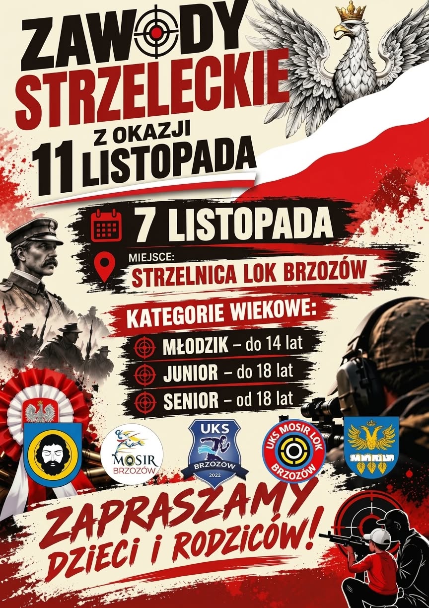 Zawody strzeleckie z okazji Święta Niepodległości 11 listopada!