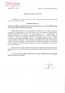 Plan polowań zbiorowych Koła Łowieckiego „Bażant” Brzozów ZO Krosno na sezon 2025/2026