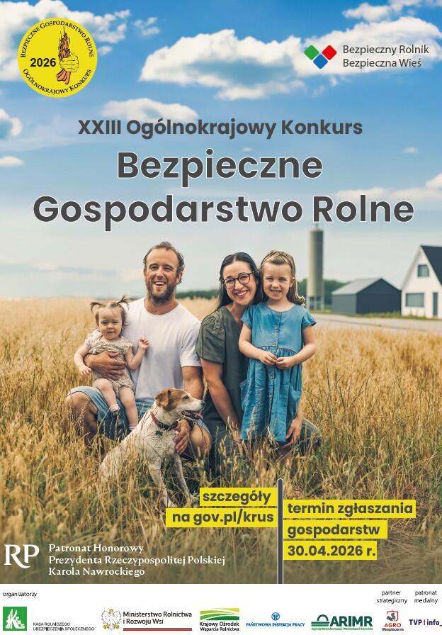 XXIII Ogólnokrajowy Konkurs Bezpieczne Gospodarstwo Rolne
