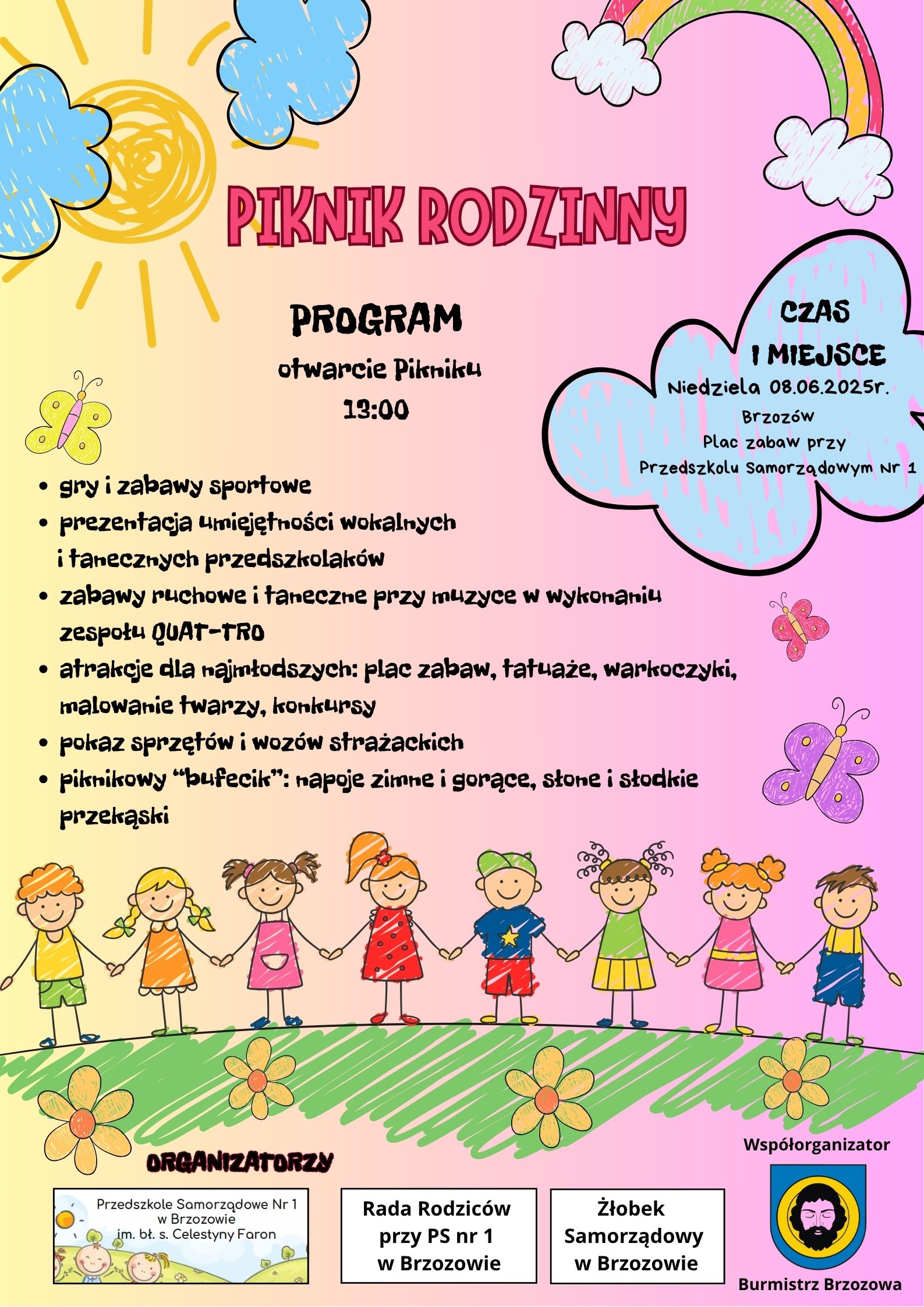 Piknik Rodzinny przy Przedszkolu Samorządowym Nr 1 w Brzozowie