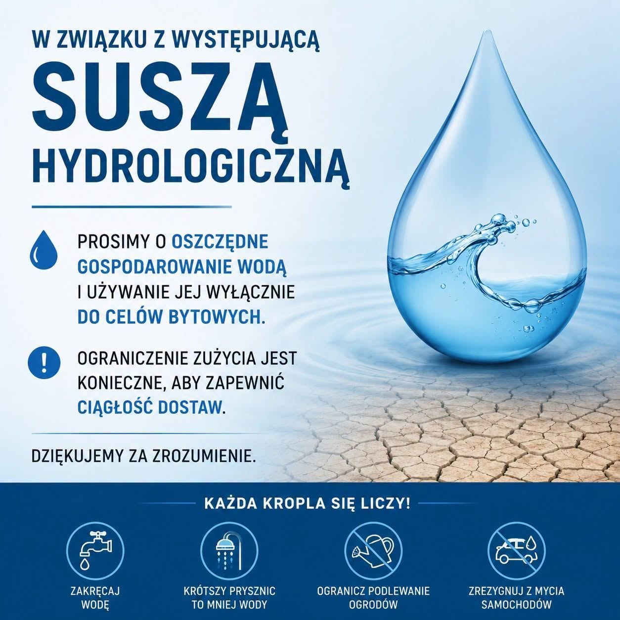 Komunikat Przedsiębiorstwa Gospodarki Komunalnej w Brzozowie 