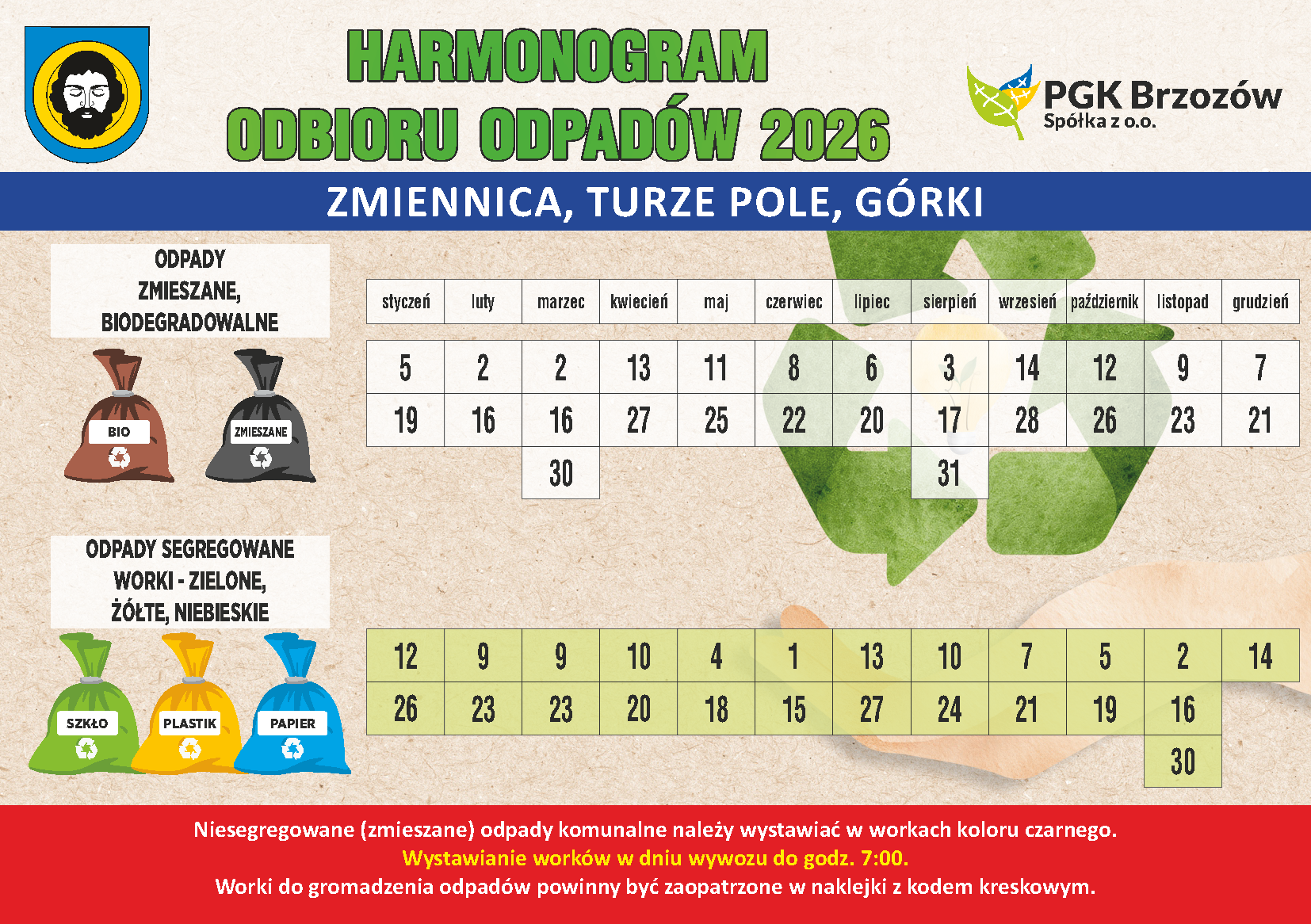 Harmonogram Odbioru Śmieci 2026 Strona 4