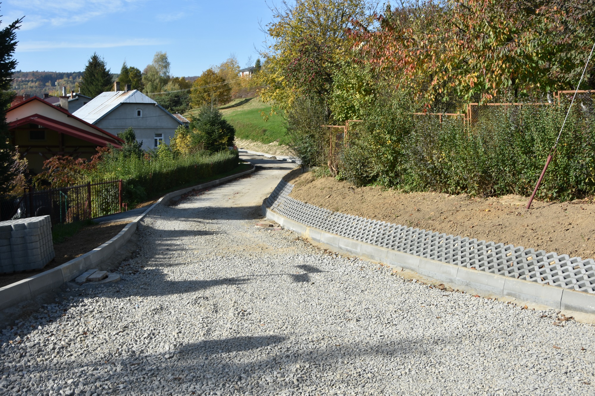 Ulica Reymonta w Brzozowie w remoncie