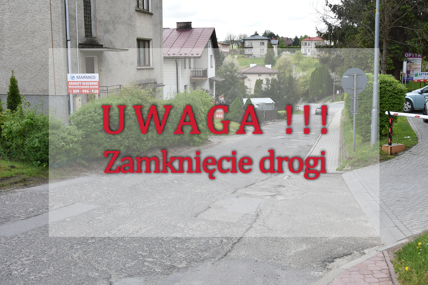 Zamknięcie ul. Kubasa w Brzozowie