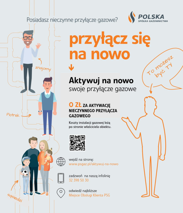 Masz nieczynne przyłącze do sieci gazowej? Bezpłatnie aktywuj je na nowo.