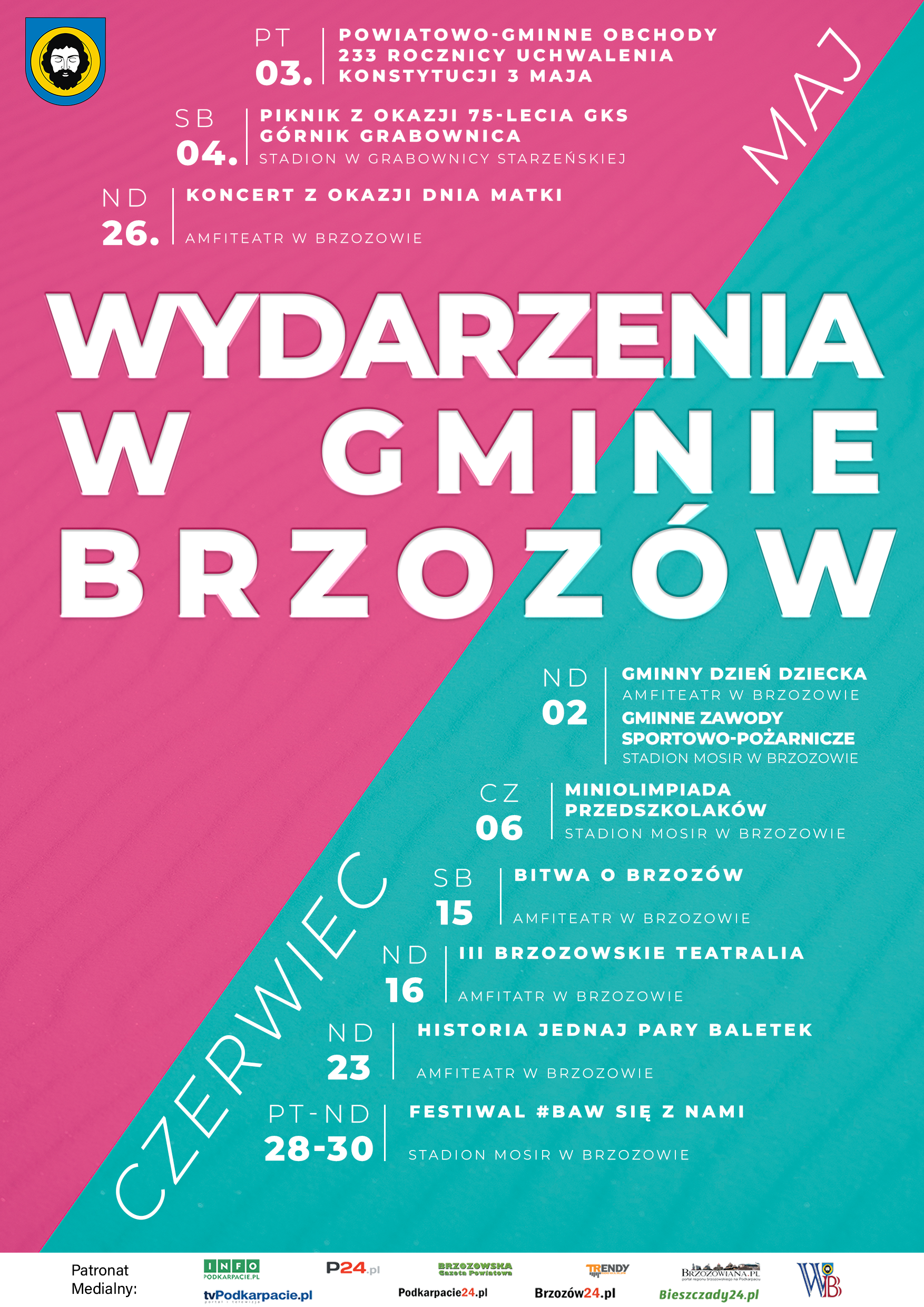 Zapraszamy na szereg imprez plenerowych w Gminie Brzozów