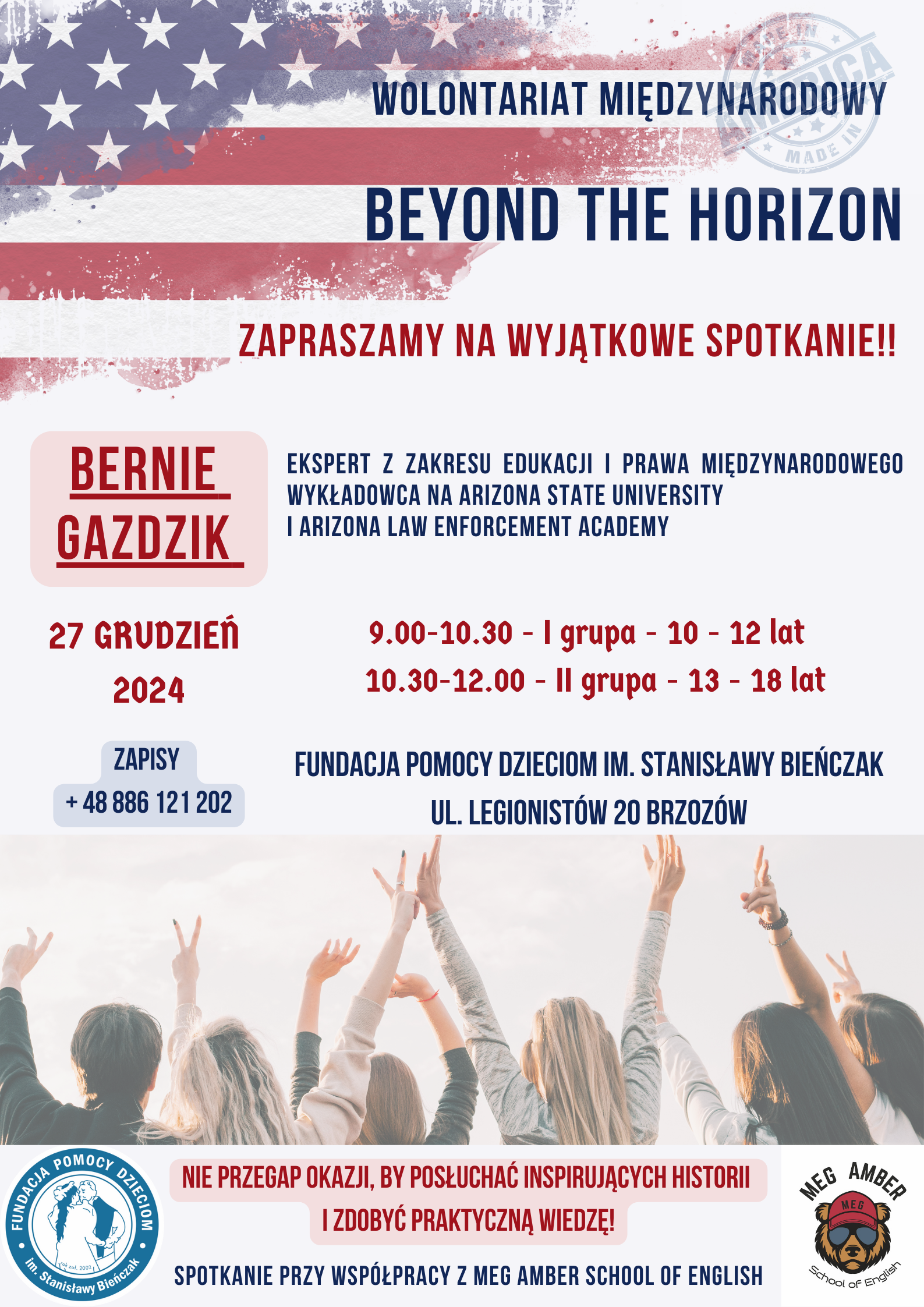 Fundacja Pomocy Dzieciom im. Stanisławy Bieńczak zaprasza na spotkanie z ekspertem z USA