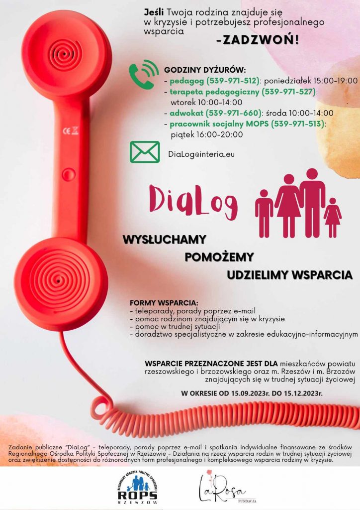 Informacja dotycząca wsparcia w kryzysie