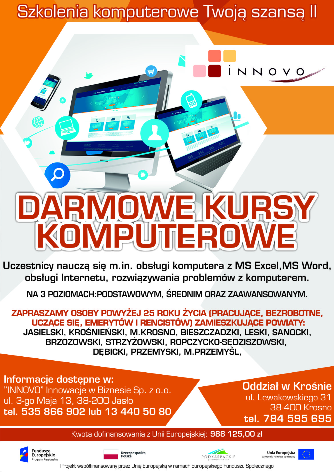 Bezpłatne kursy komputerowe – 3 poziomy kształcenia