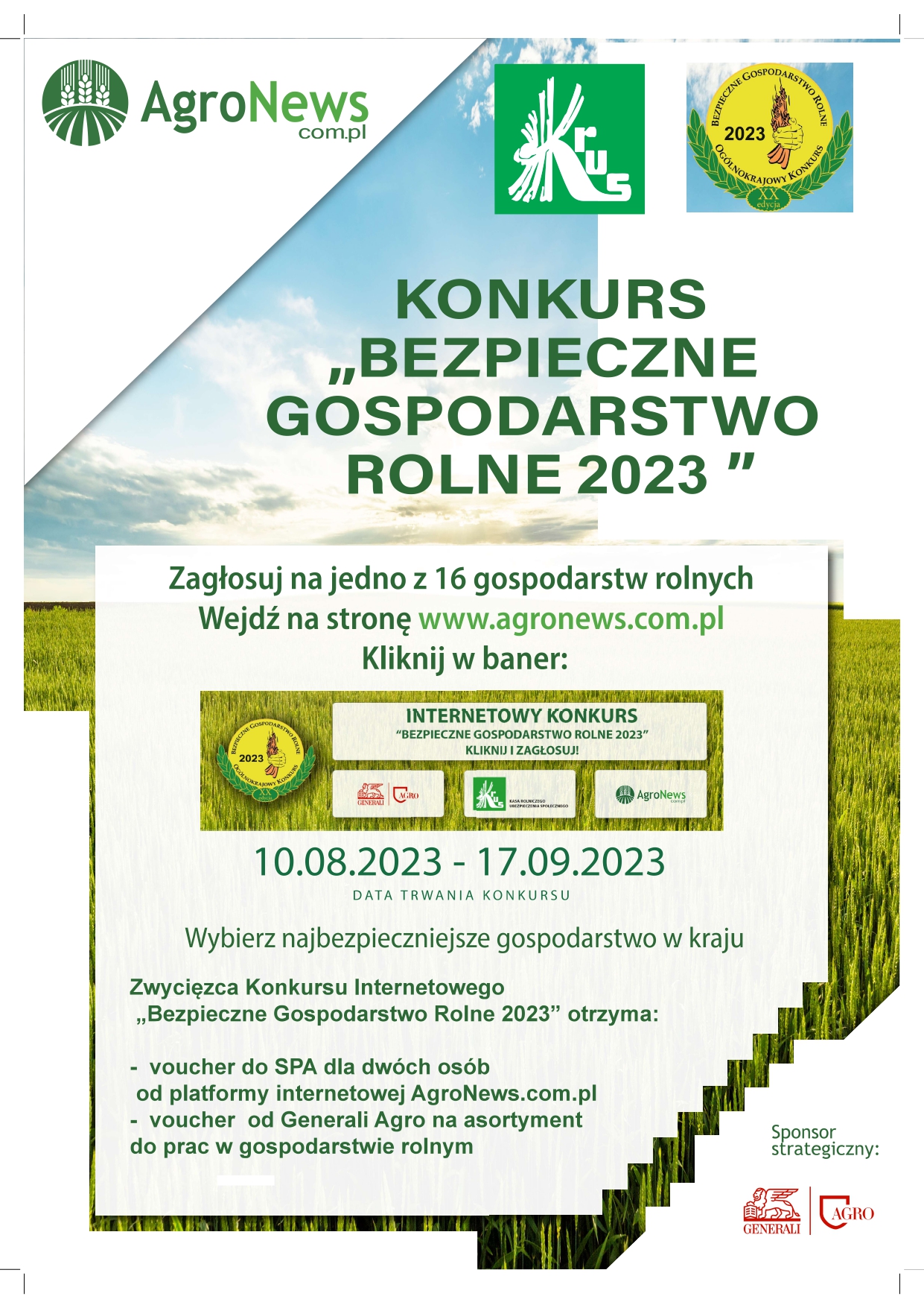 Konkurs „Bezpieczne Gospodarstwo Rolne 2023”