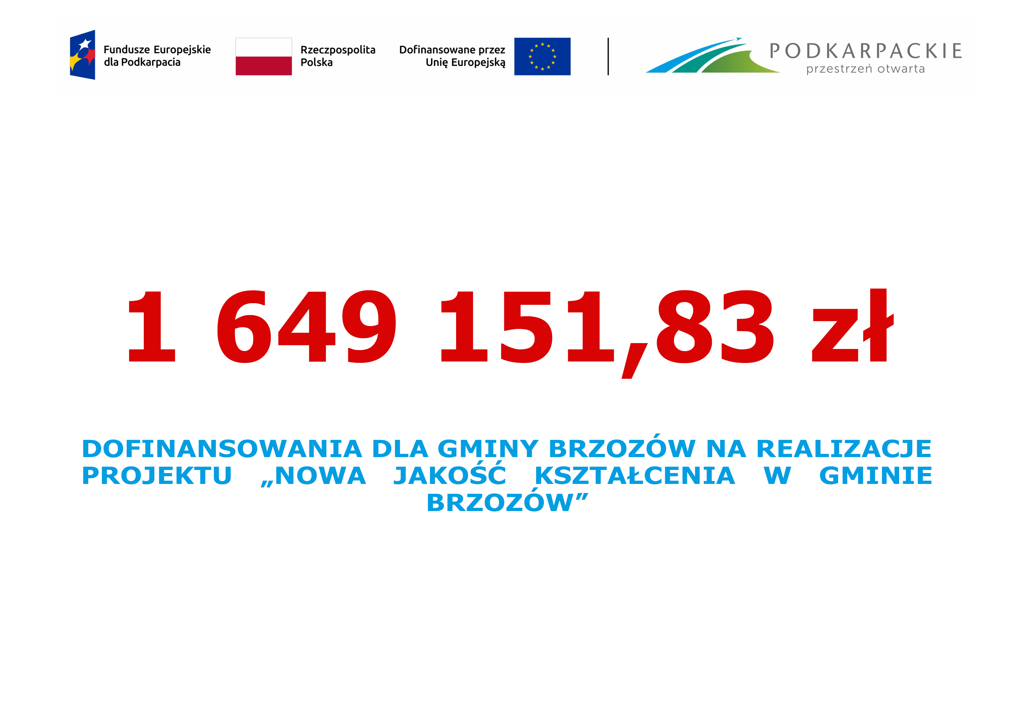 Nowa jakość kształcenia w naszej gminie!