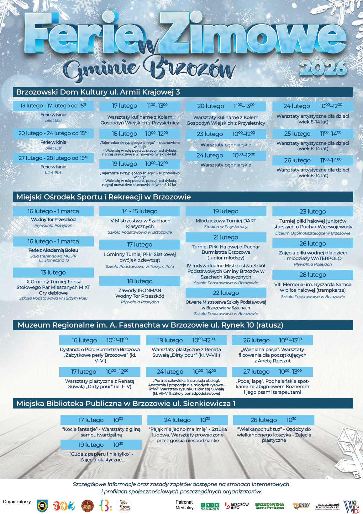 Ferie w Gminie Brzozów 2026