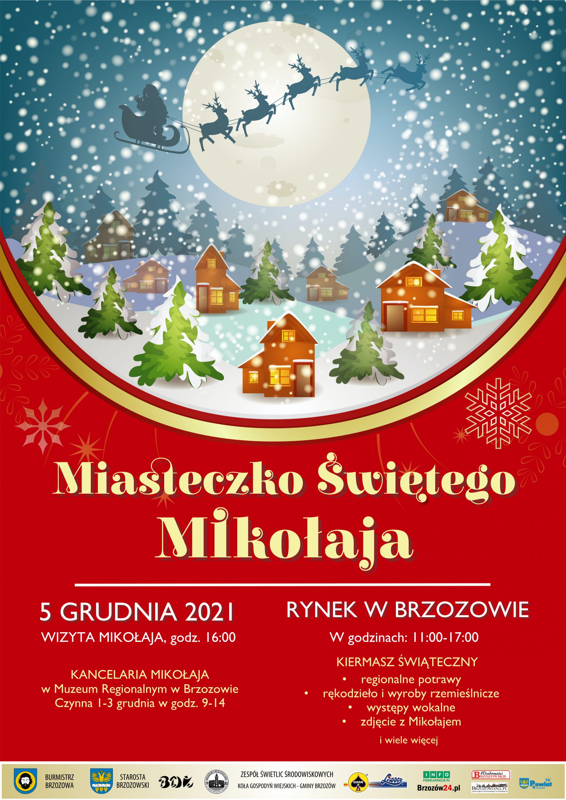 Plakat "Miasteczko Świętego Mikołaja"