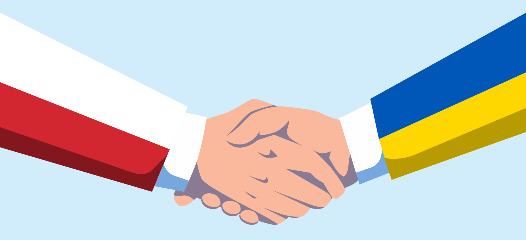 Polska i Ukraina podaje sobie dłoń
